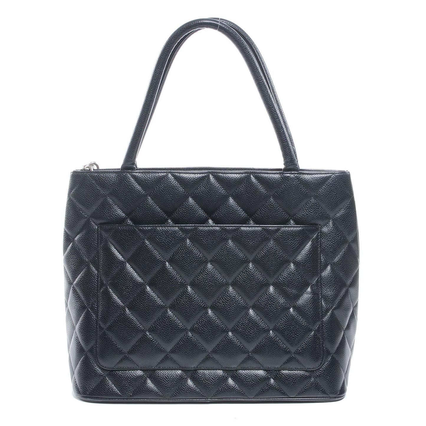 Caviar Medallion Tote Black