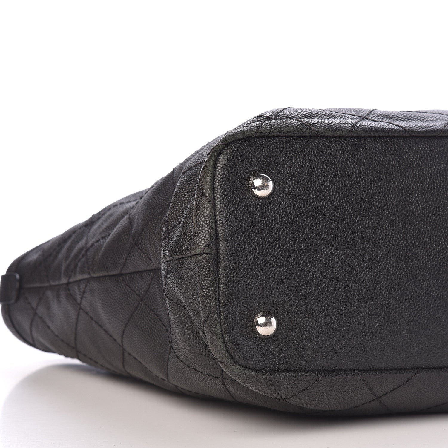 Chanel Grained Calfskin Quilted Large Daily Shopping Tote Black 5 of 10