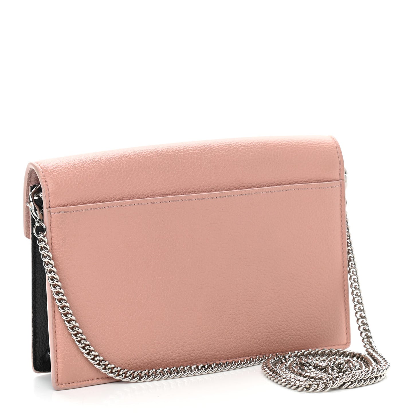 Calfskin My Lockme Chain Pochette Rose Ballet White