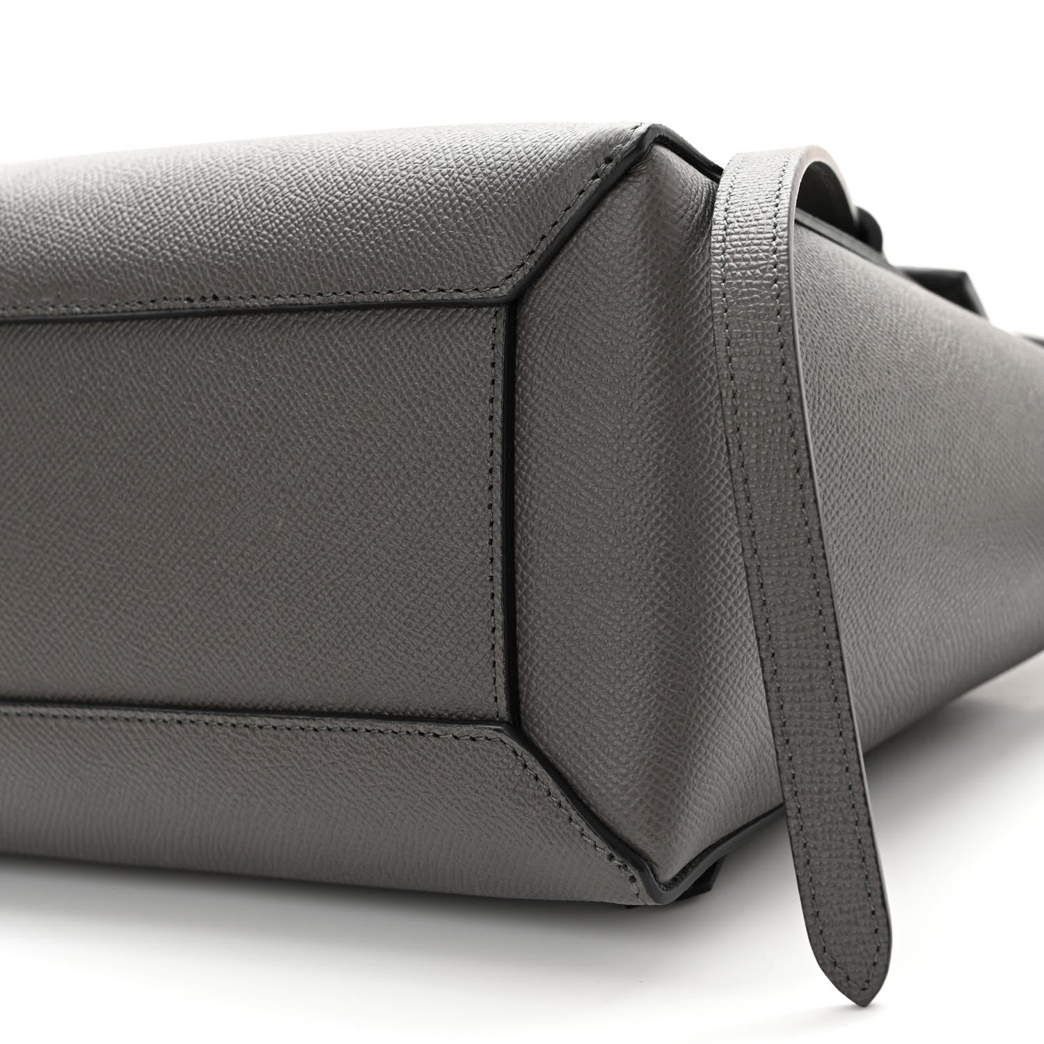 Celine Grained Calfskin Micro Belt Bag Grey 9 of 13