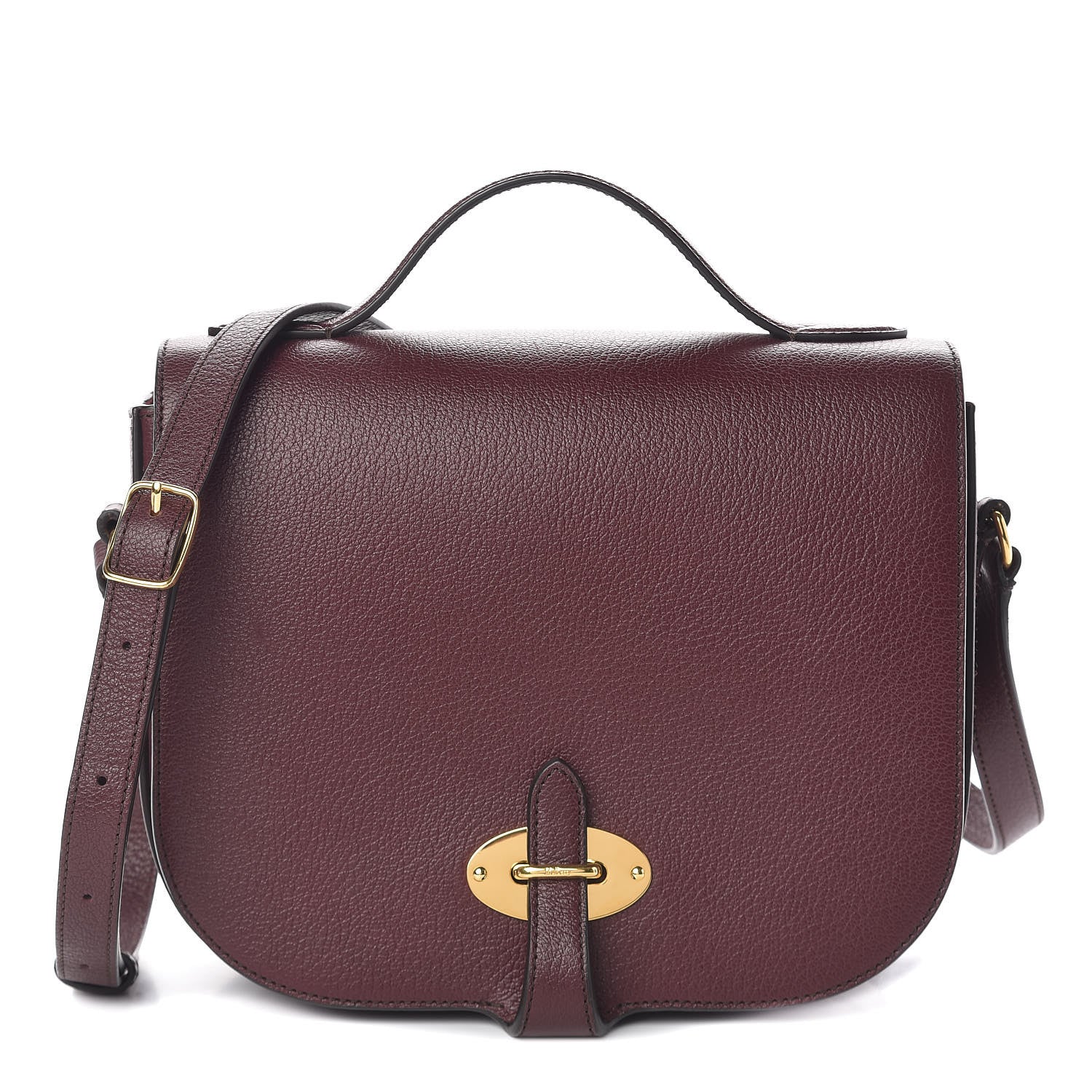 Mulberry Textured Goatskin Calfskin Tenby Shoulder Bag Burgundy 1 of 9