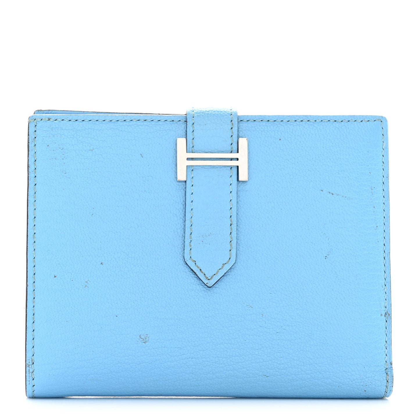 Chevre Mysore Bearn Compact Wallet Celeste