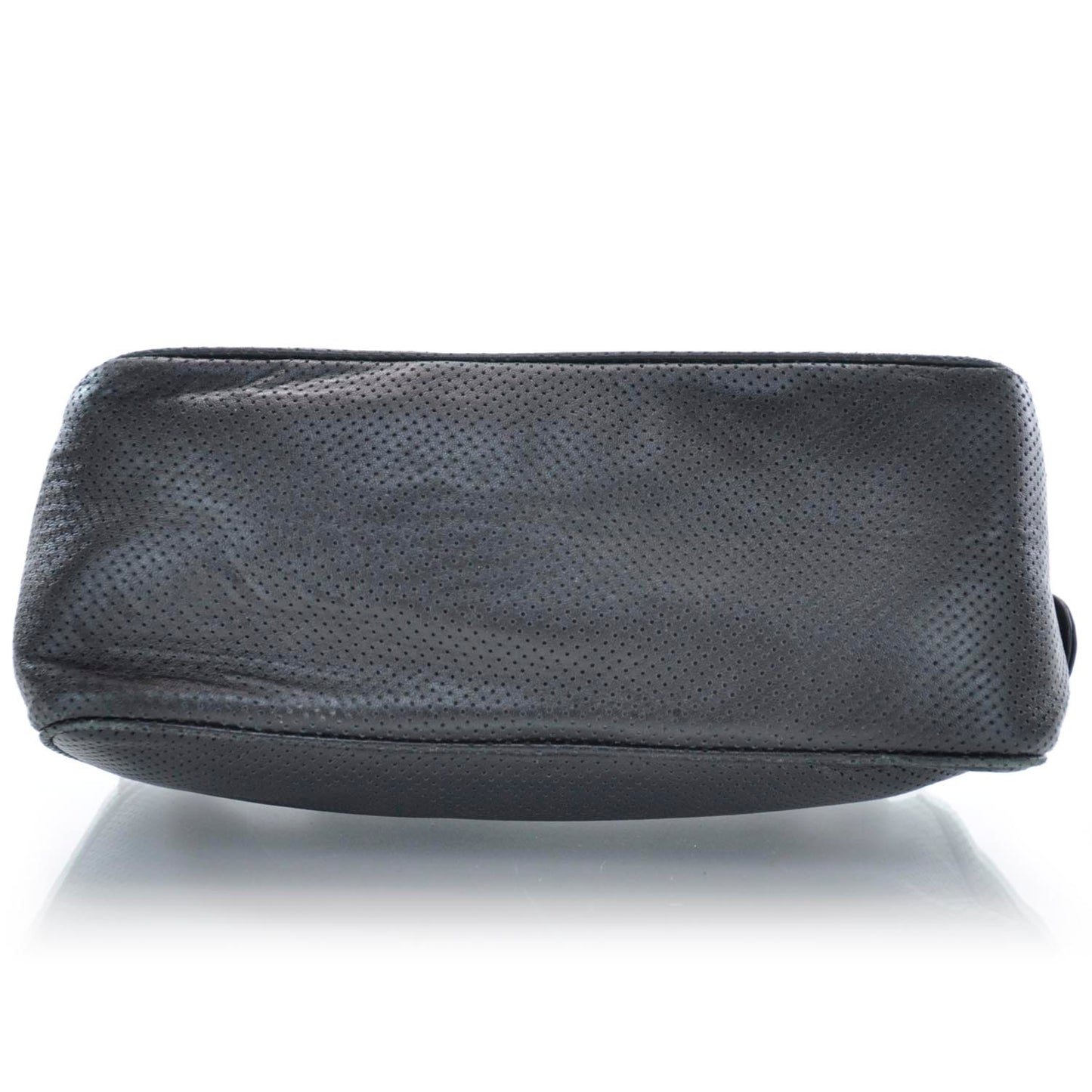 Calfskin Perforated 50's Tote Black