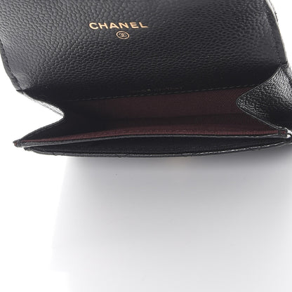 Chanel Caviar Quilted Flap Card Holder Black 5 of 9