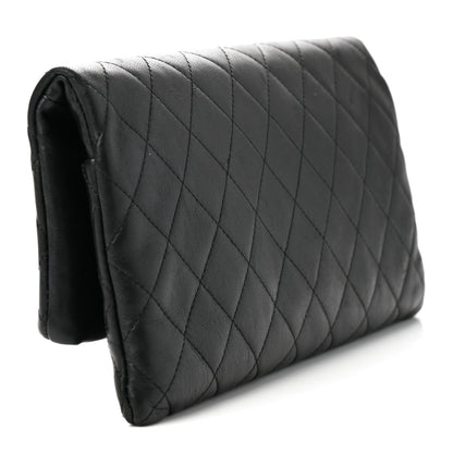 Chanel Lambskin Quilted CC Beauty Clutch Black 5 of 11