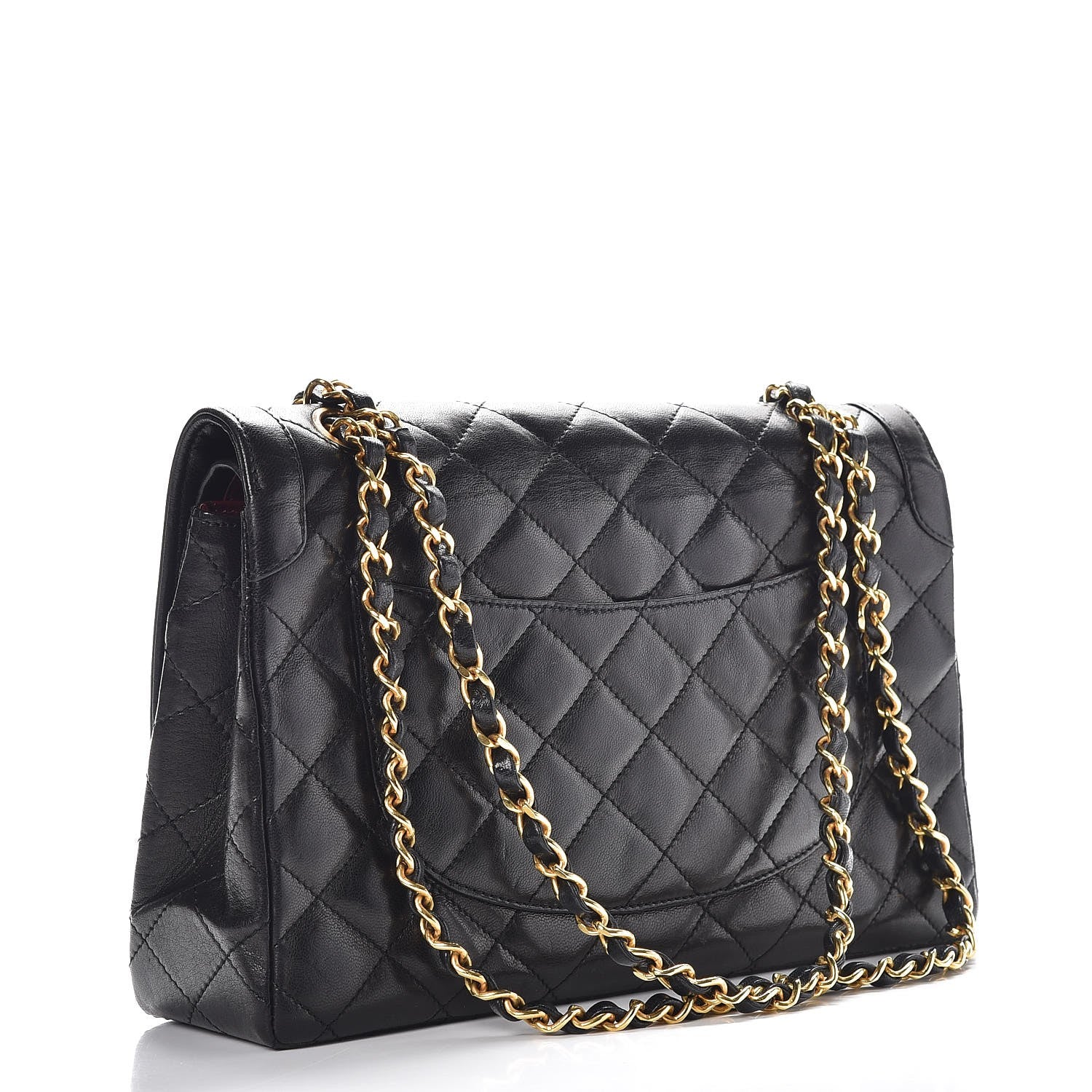 Chanel Lambskin Quilted Medium Double Flap Black 3 of 8