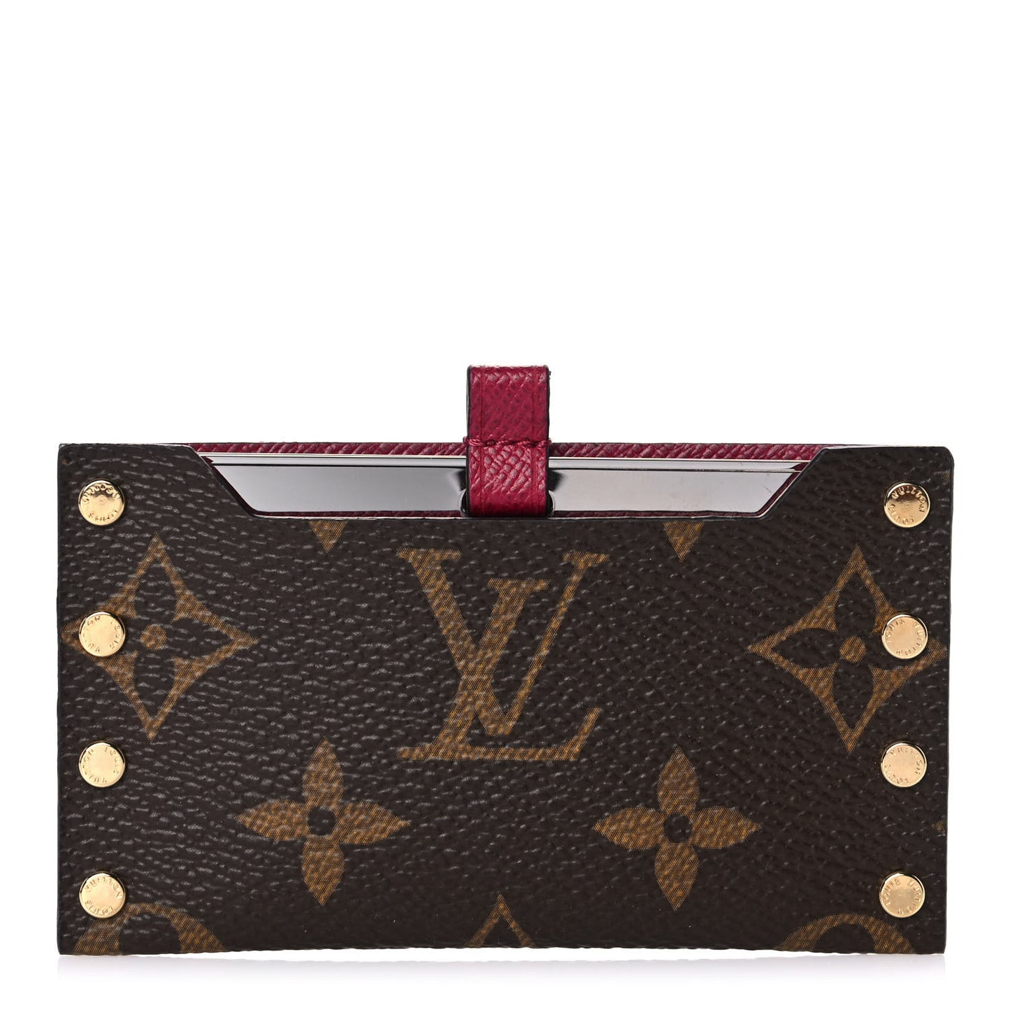 Monogram Mirror Case Fuchsia
