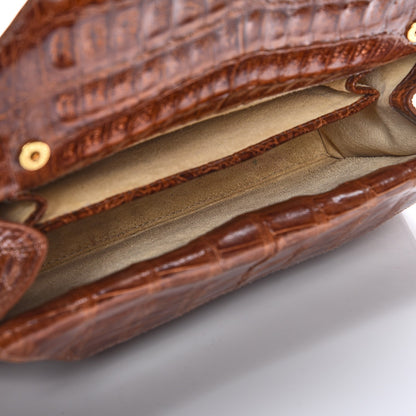 Nancy Gonzalez Crocodile Crossbody Clutch Cognac 5 of 7