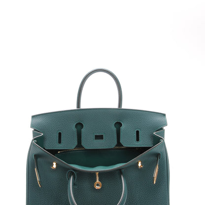 Hermes Togo Birkin 25 Malachite 13 of 26
