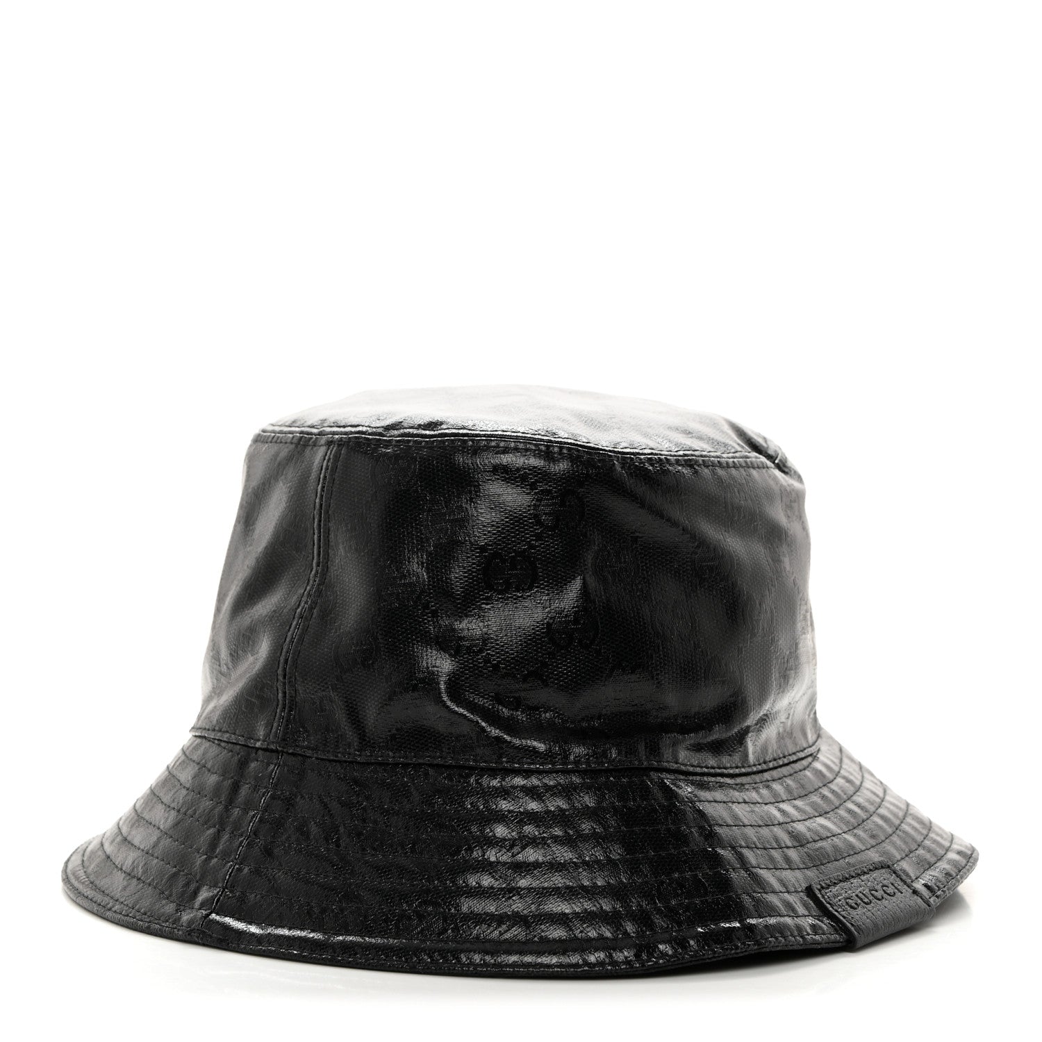 Gucci Crystal Monogram Bucket Hat S Black 1 of 10