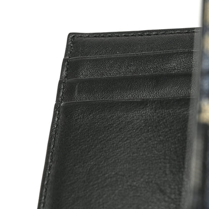 Christian Dior Oblique Bi-Fold Card Holder Blue 8 of 9