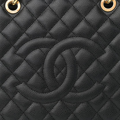 Chanel Caviar Quilted Grand Shopping Tote GST Black 8 of 11