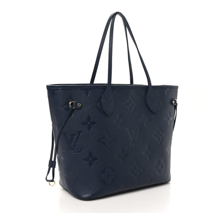 Louis Vuitton Empreinte Monogram Giant Neverfull MM  Navy 4 of 10