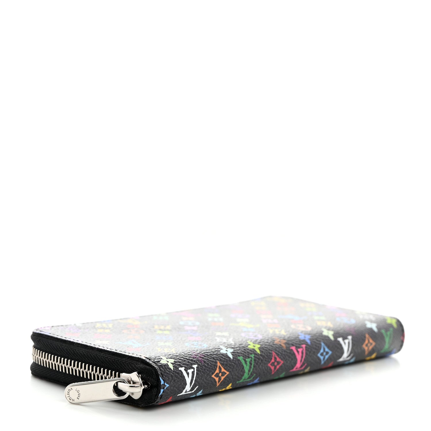 Louis Vuitton LV X TM Monogram Multicolor Clemence Wallet Black 4 of 7