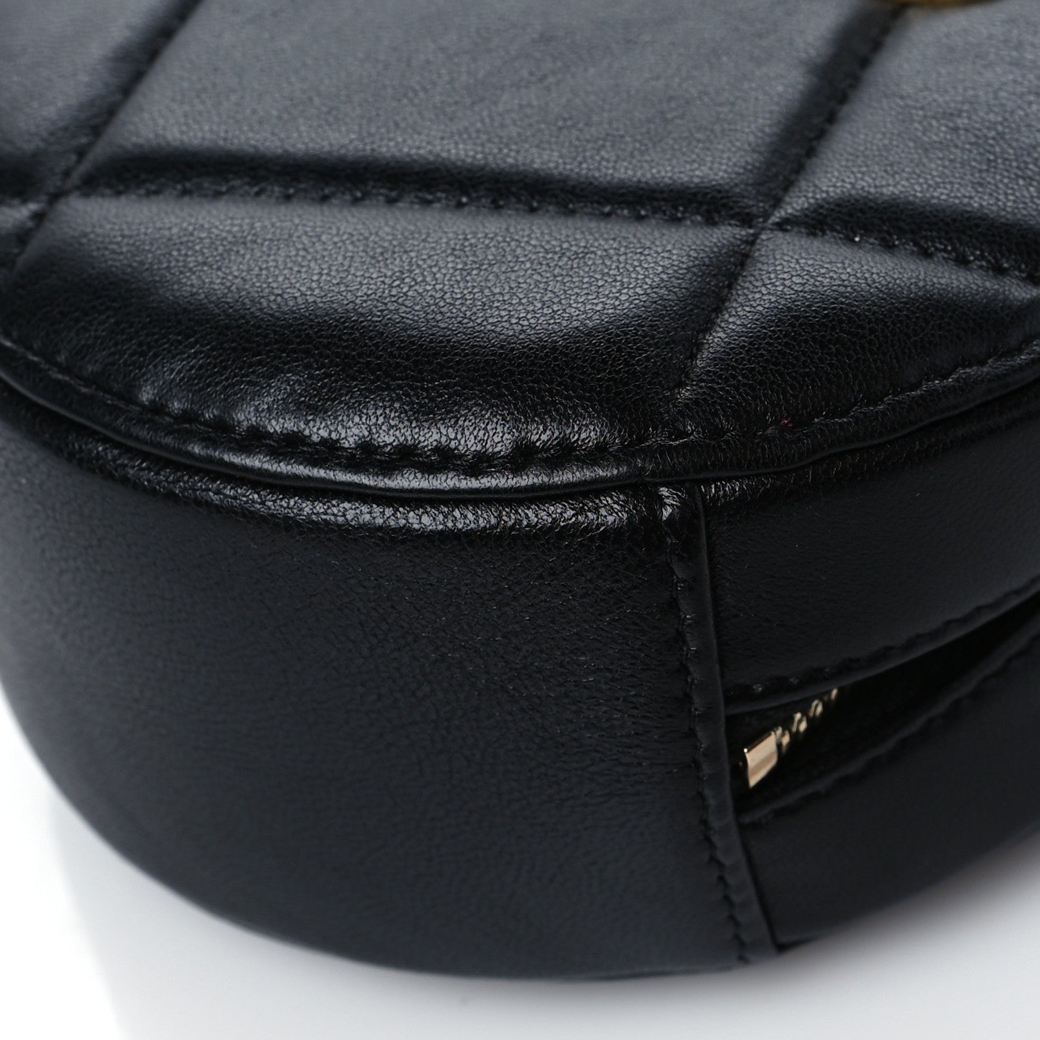 Chanel Lambskin Quilted Chanel 19 Round Clutch With Chain Black 10 of 10