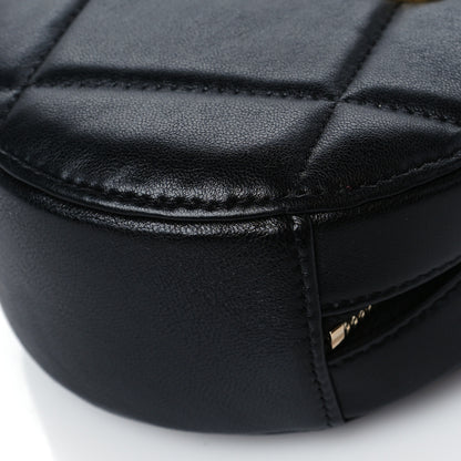 Chanel Lambskin Quilted Chanel 19 Round Clutch With Chain Black 10 of 10