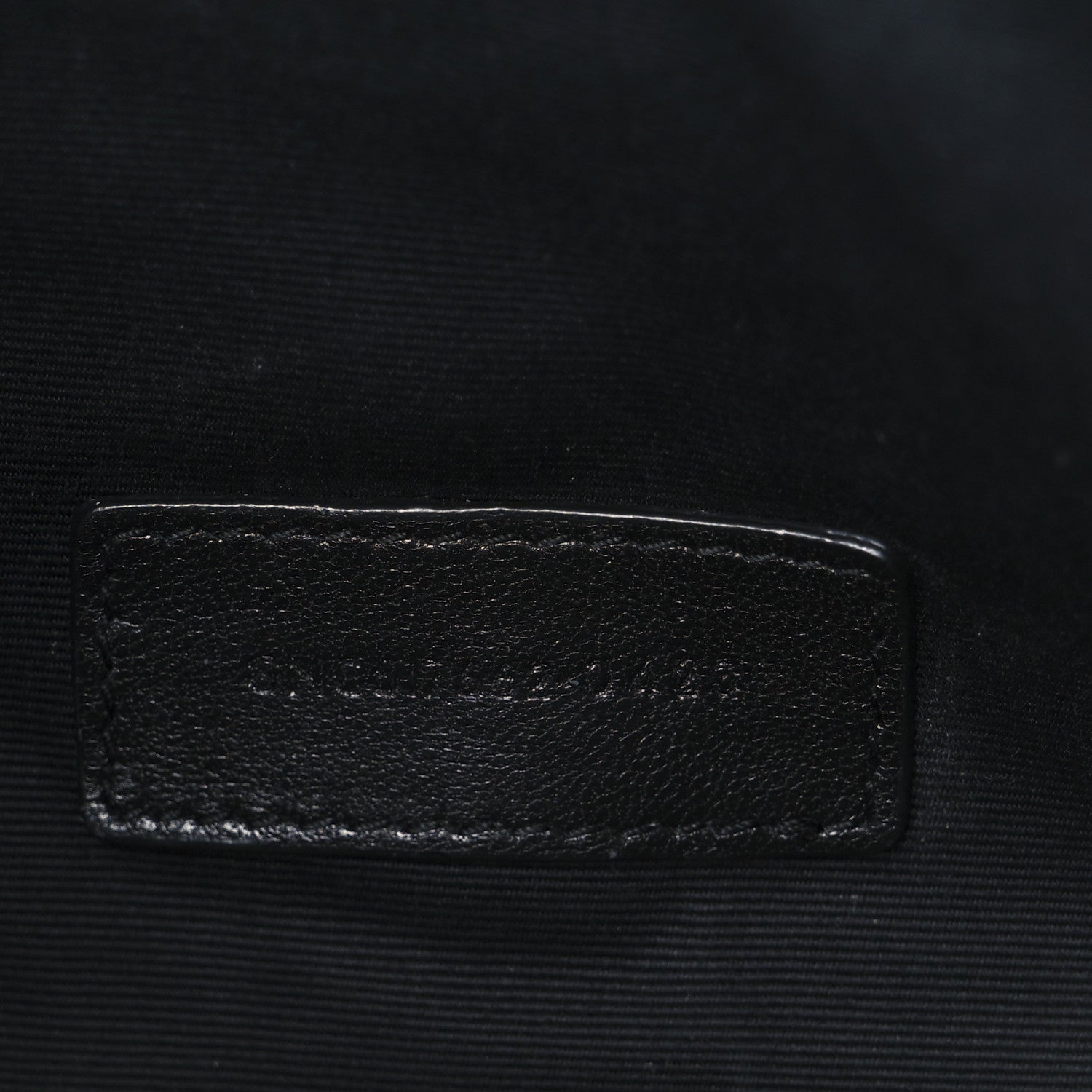 Saint Laurent Grain De Poudre Matelasse Chevron Monogram Envelope Clutch Black 7 of 8