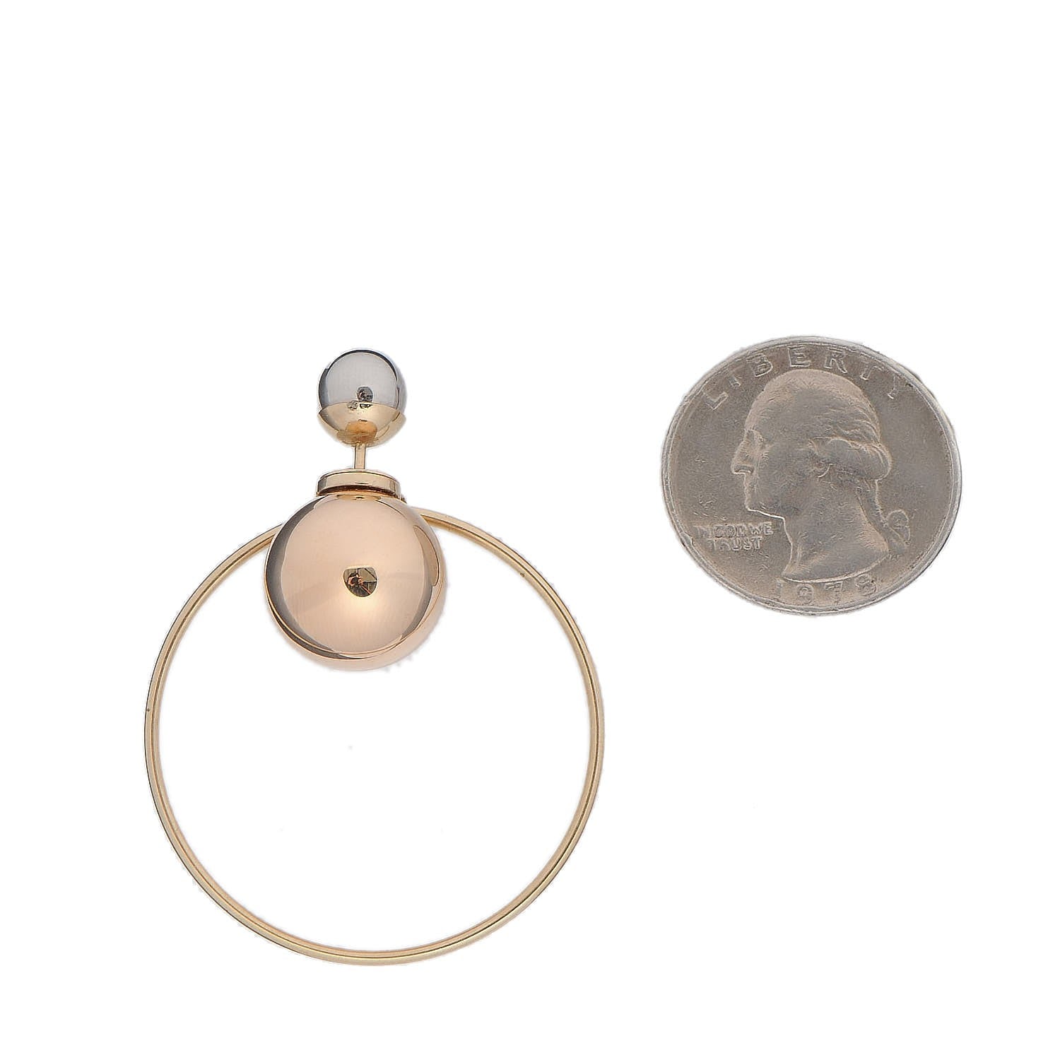 Christian Dior Pearl Mise En Dior Tribal Hoop Earrings 3 of 6