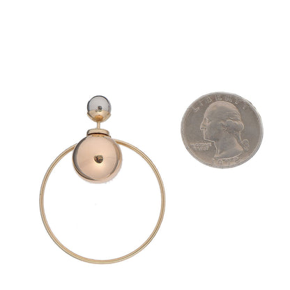 Christian Dior Pearl Mise En Dior Tribal Hoop Earrings 3 of 6