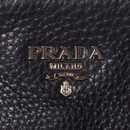 Prada Vitello Daino Tote Black 7 of 8