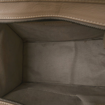 Celine Drummed Calfskin Mini Luggage Dune 5 of 11