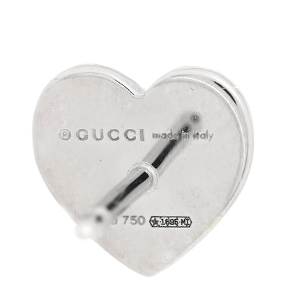 Gucci 18K White Gold Diamond Icon Asymmetric Stud Earrings 4 of 4