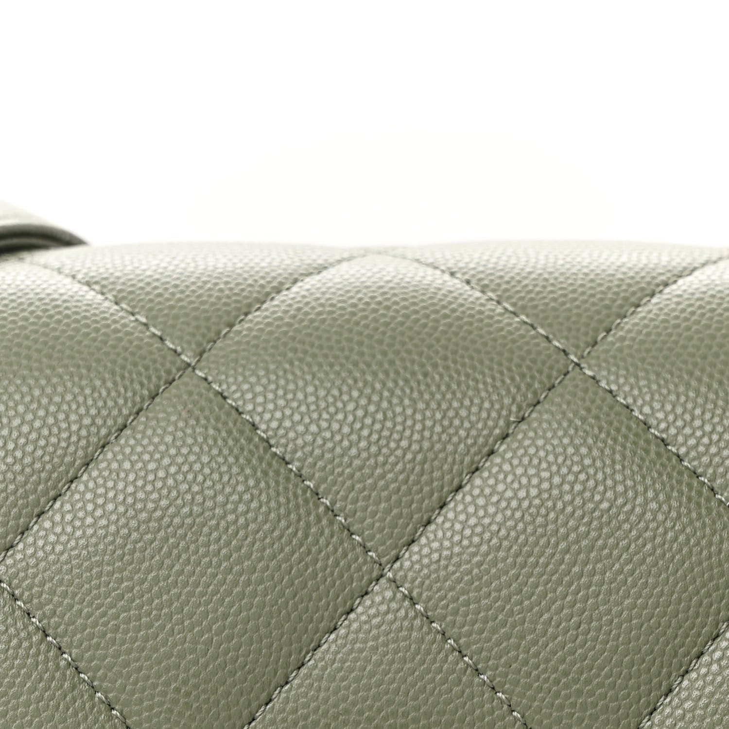Chanel Shiny Caviar Quilted Mini Flap Khaki 8 of 11