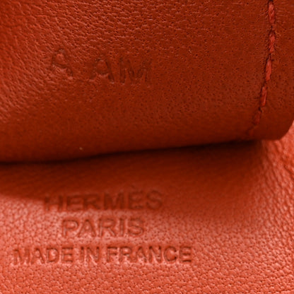 Hermes Milo Lambskin Grigri Rodeo Horse Bag Charm MM Cornaline 3 of 4