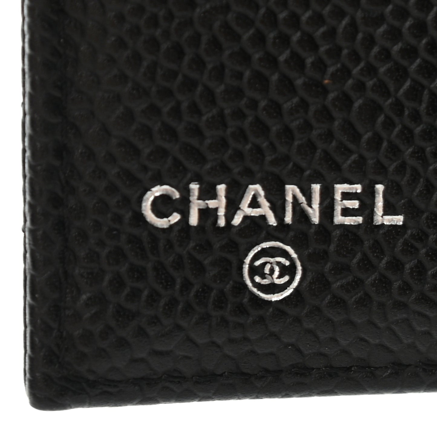 Caviar Quilted Long Flap Wallet Black