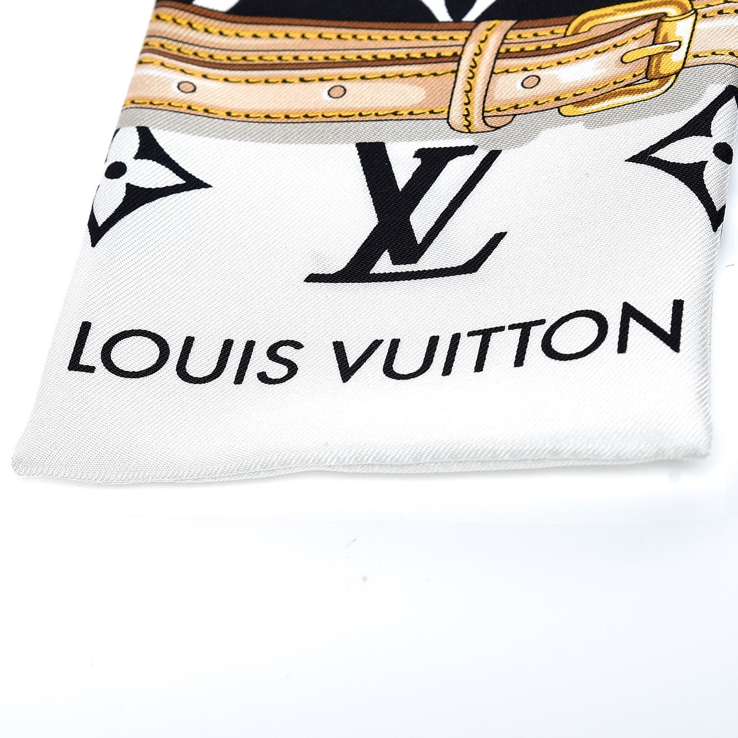 Silk Monogram Confidential Bandeau Black