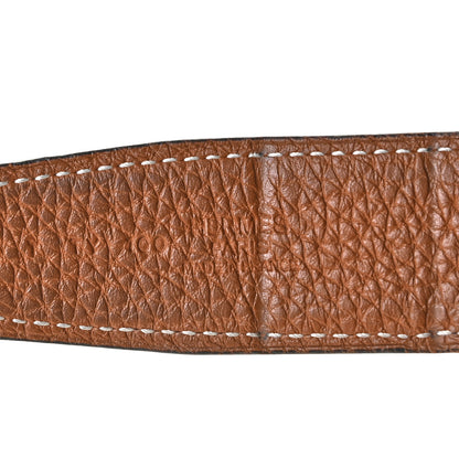 Hermes Box Togo 32mm H Belt 85 Black Gold 5 of 6