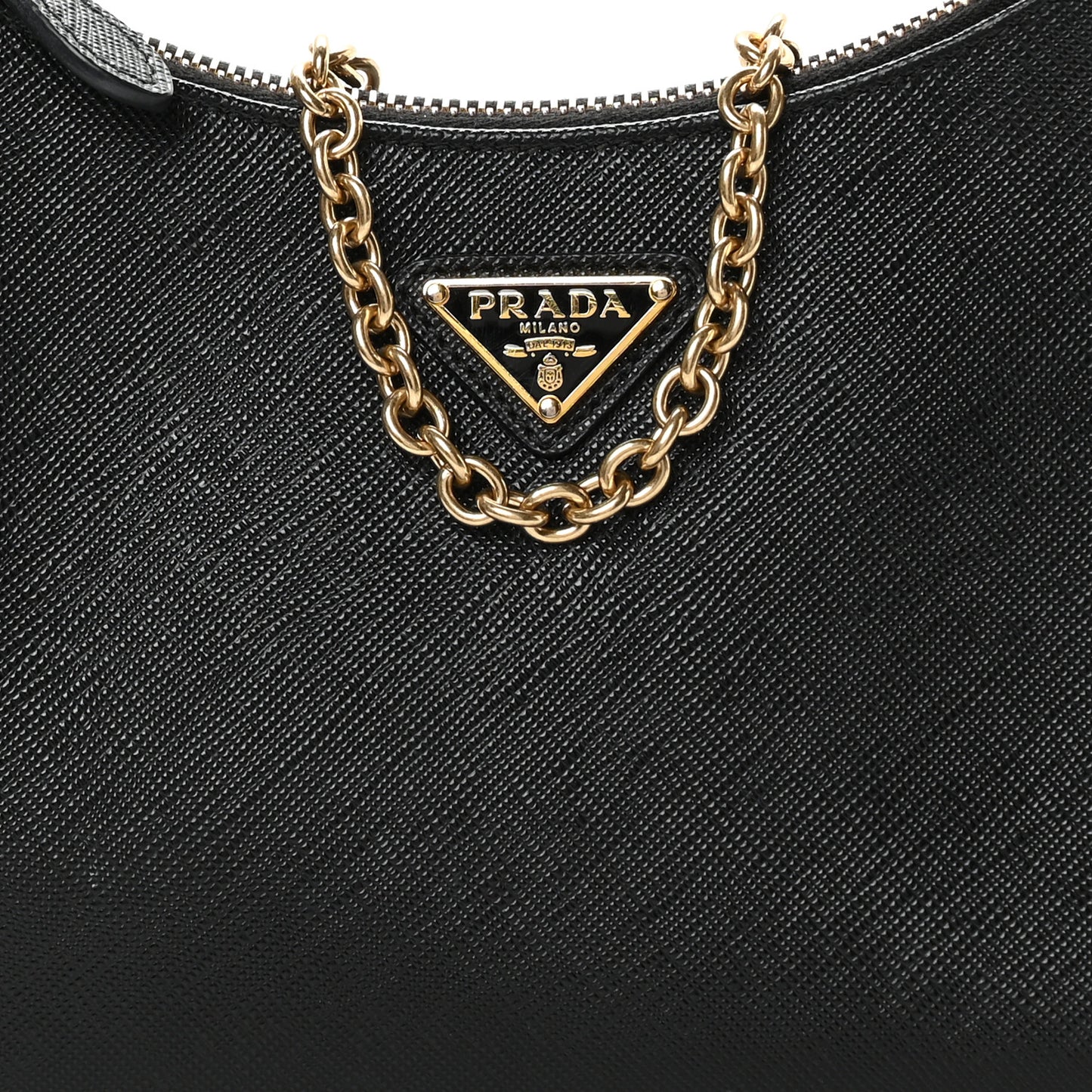 Saffiano Lux Re-Edition 2005 Shoulder Bag Black