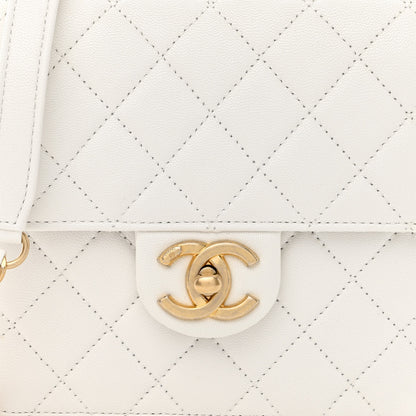 Chanel Goatskin Quilted Chic Pearls Flap White 8 of 10