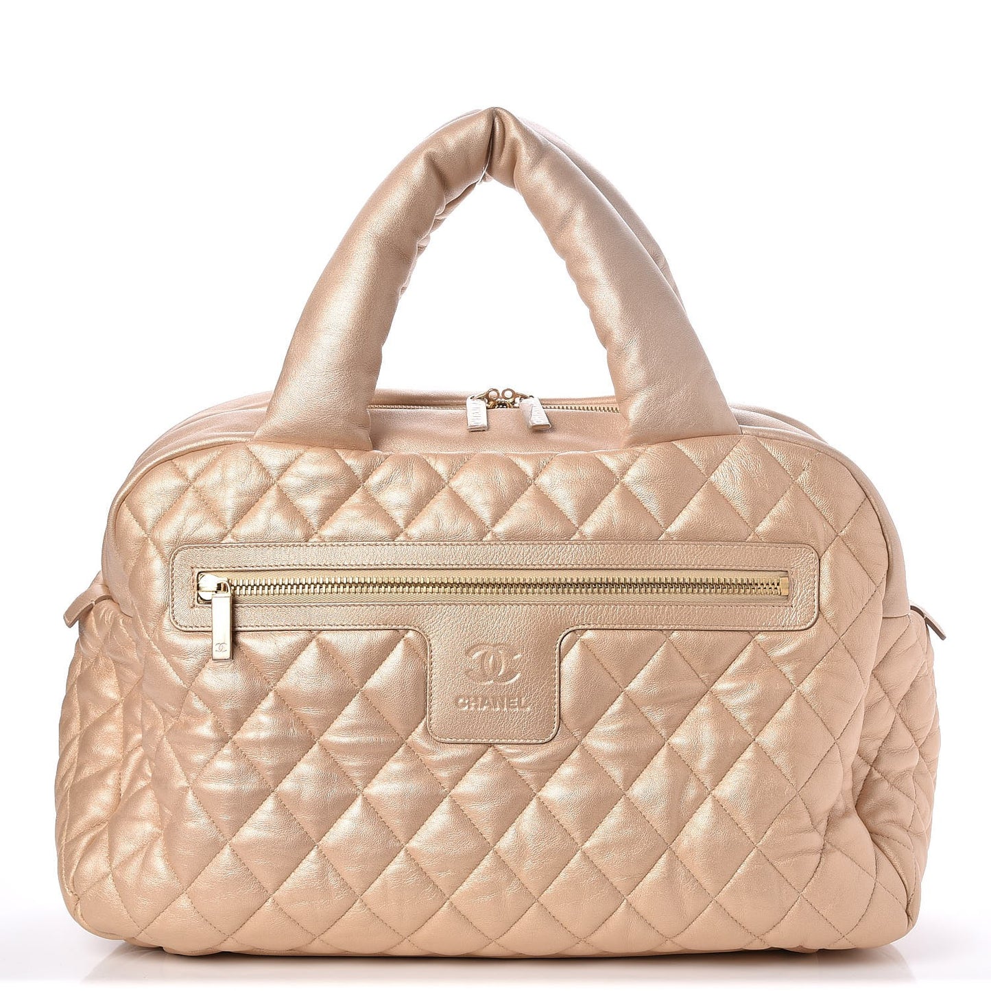 Lambskin COCO Cocoon Bowler Light Gold
