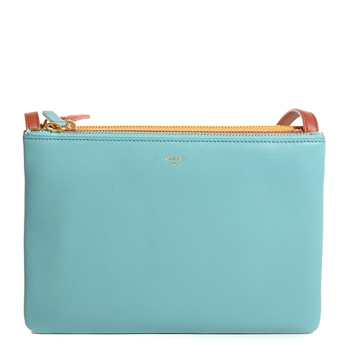 Lambskin Small Multicolor Trio Crossbody Bag Antarctic