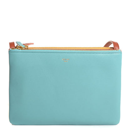 Celine Lambskin Small Multicolor Trio Crossbody Bag Antarctic 1 of 8