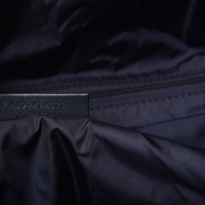 Balenciaga Textured Sport Nylon Logo Embroidered M Wheel Gym Bag Bleu Navy Rouge 7 of 9