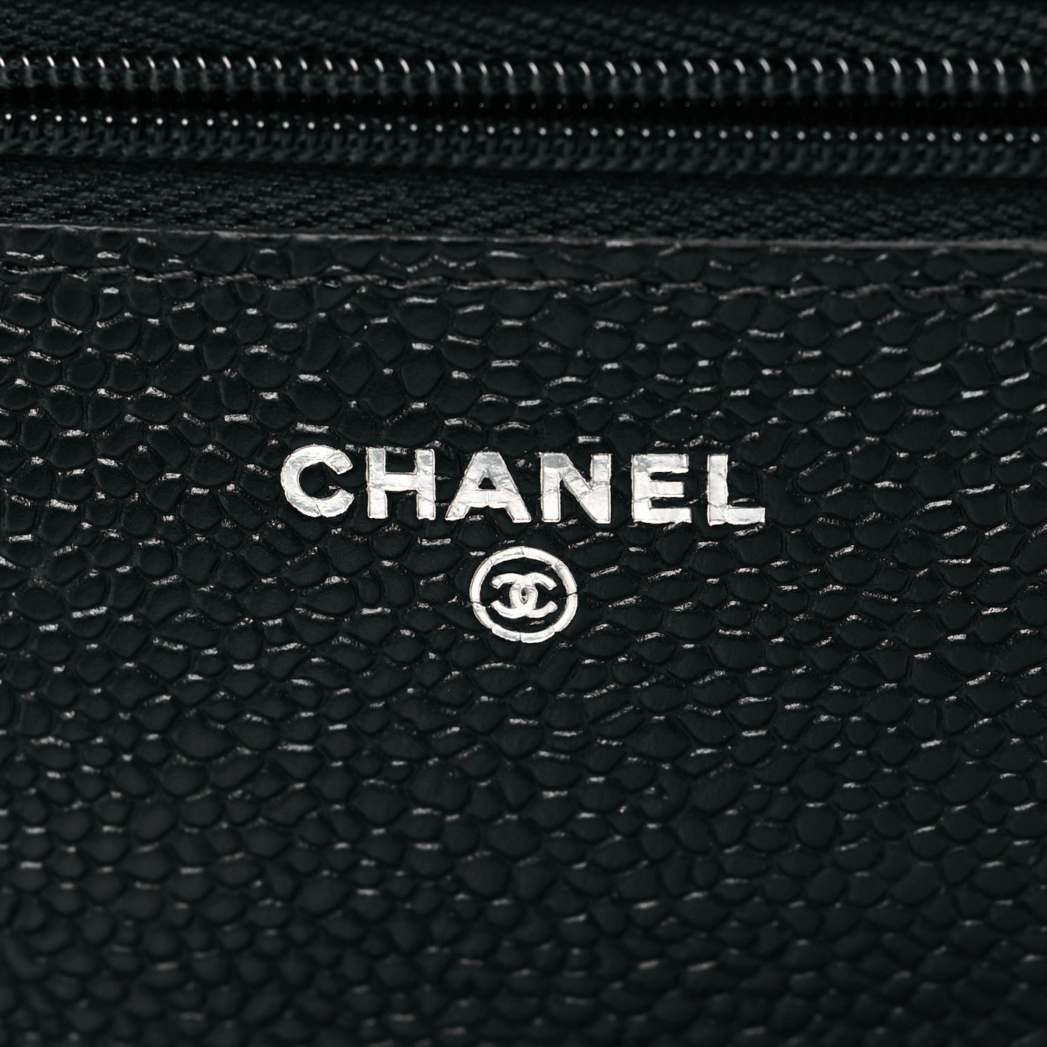 Chanel Caviar Quilted Wallet On Chain WOC Black 6 of 12
