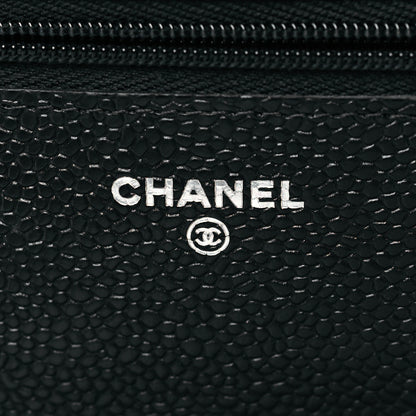 Chanel Caviar Quilted Wallet On Chain WOC Black 6 of 12