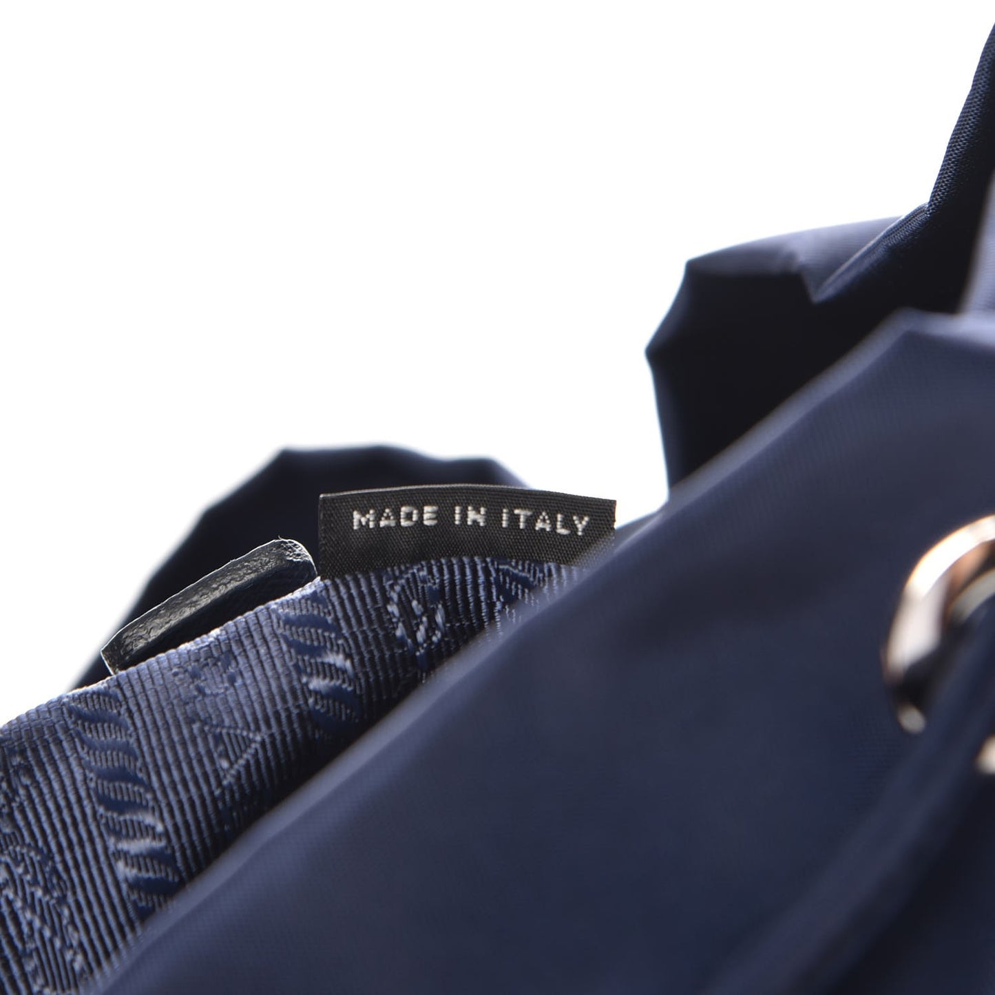 Nylon Vela Saffiano Medium Cinch Backpack Baltico