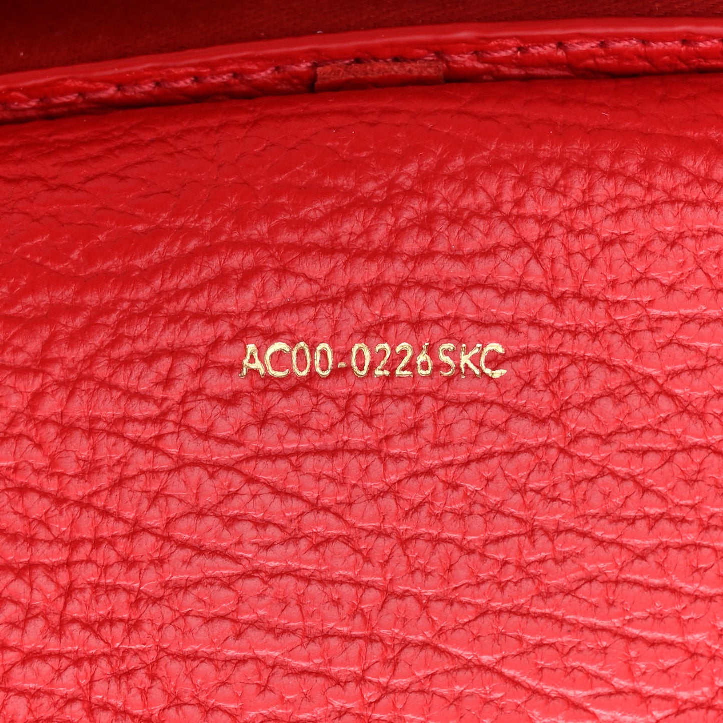 Textured Calfskin Mini Pashli Satchel Red