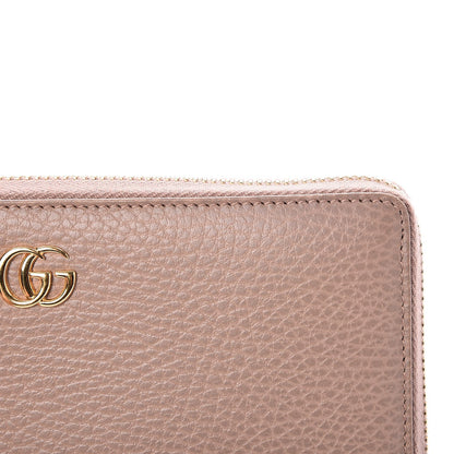 Gucci Dollar Calfskin GG Marmont Zip Around Wallet Porcelain Rose 8 of 10