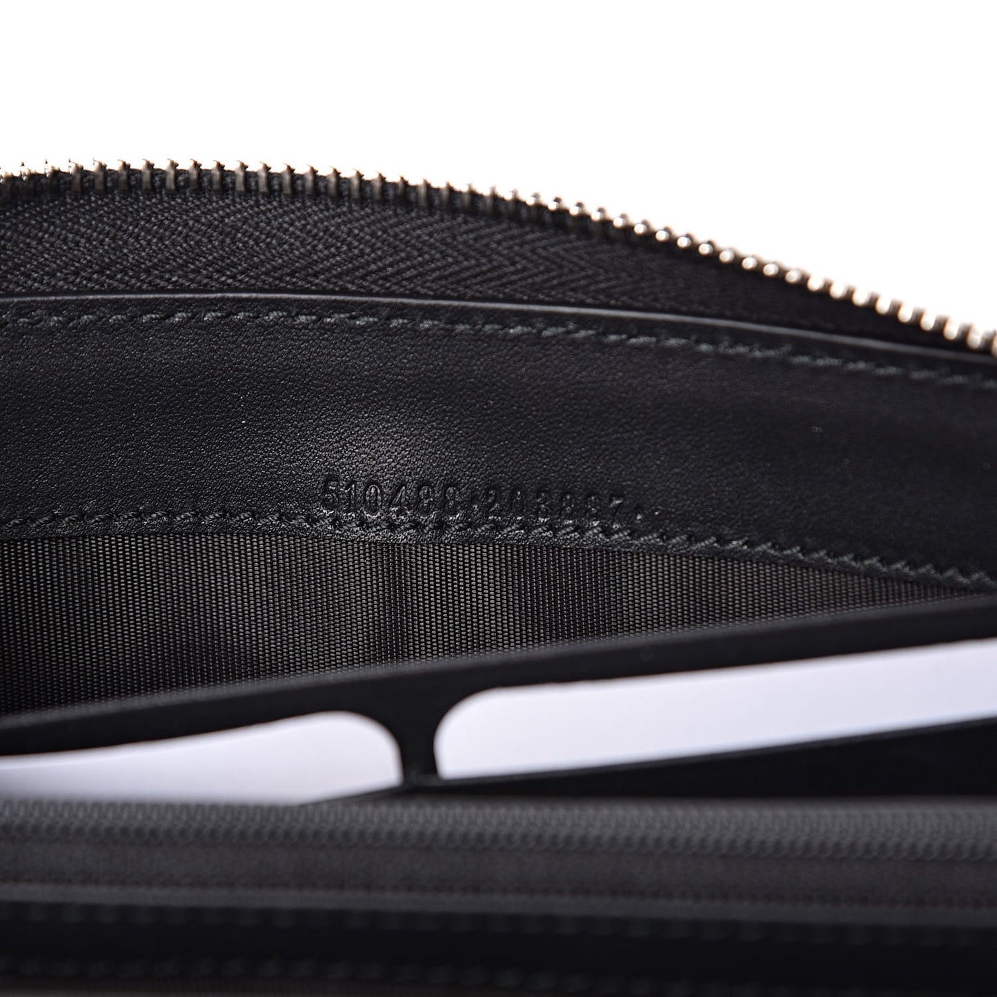 X SEGA Calfskin GUCCY Stars Zip Around Wallet Black Gold