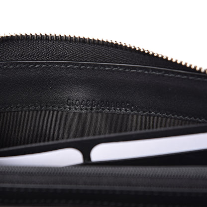 Gucci X SEGA Calfskin GUCCY Stars Zip Around Wallet Black Gold 7 of 7