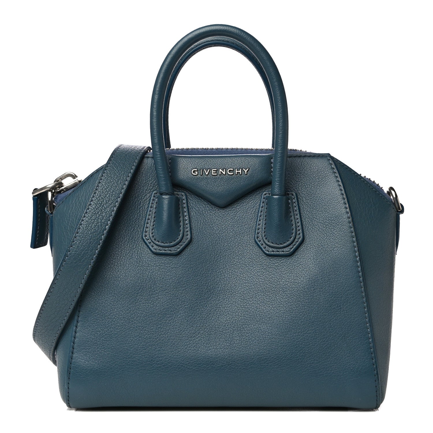 Givenchy Sugar Goatskin Mini Antigona Oil Blue 1 of 13