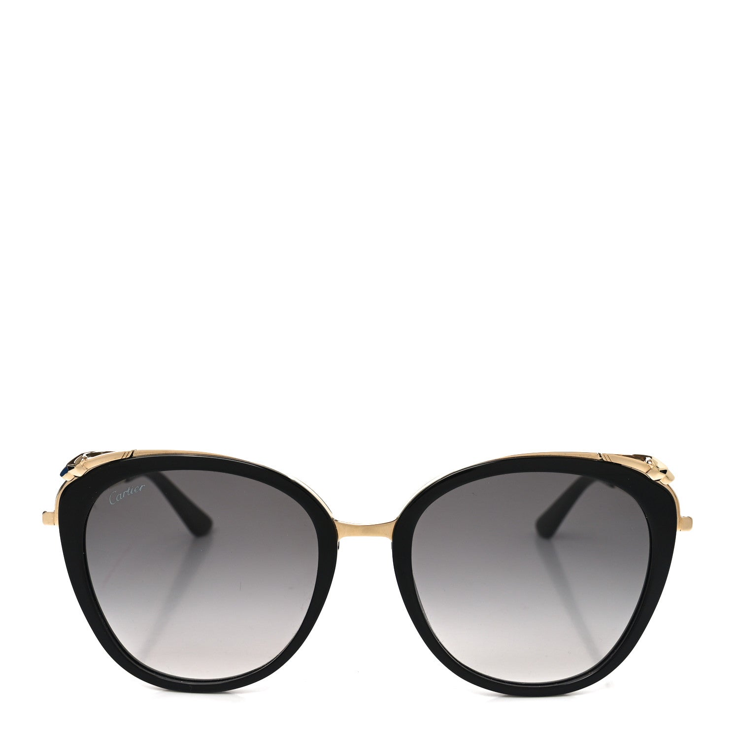Cartier Panthere De Cartier Sunglasses CT0150S Black Gold 2 of 7