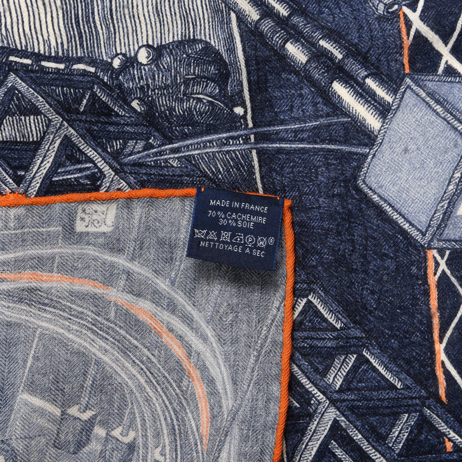 Hermes Cashmere Silk The Game Scarf 100 4 of 7