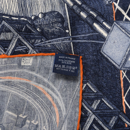 Hermes Cashmere Silk The Game Scarf 100 4 of 7