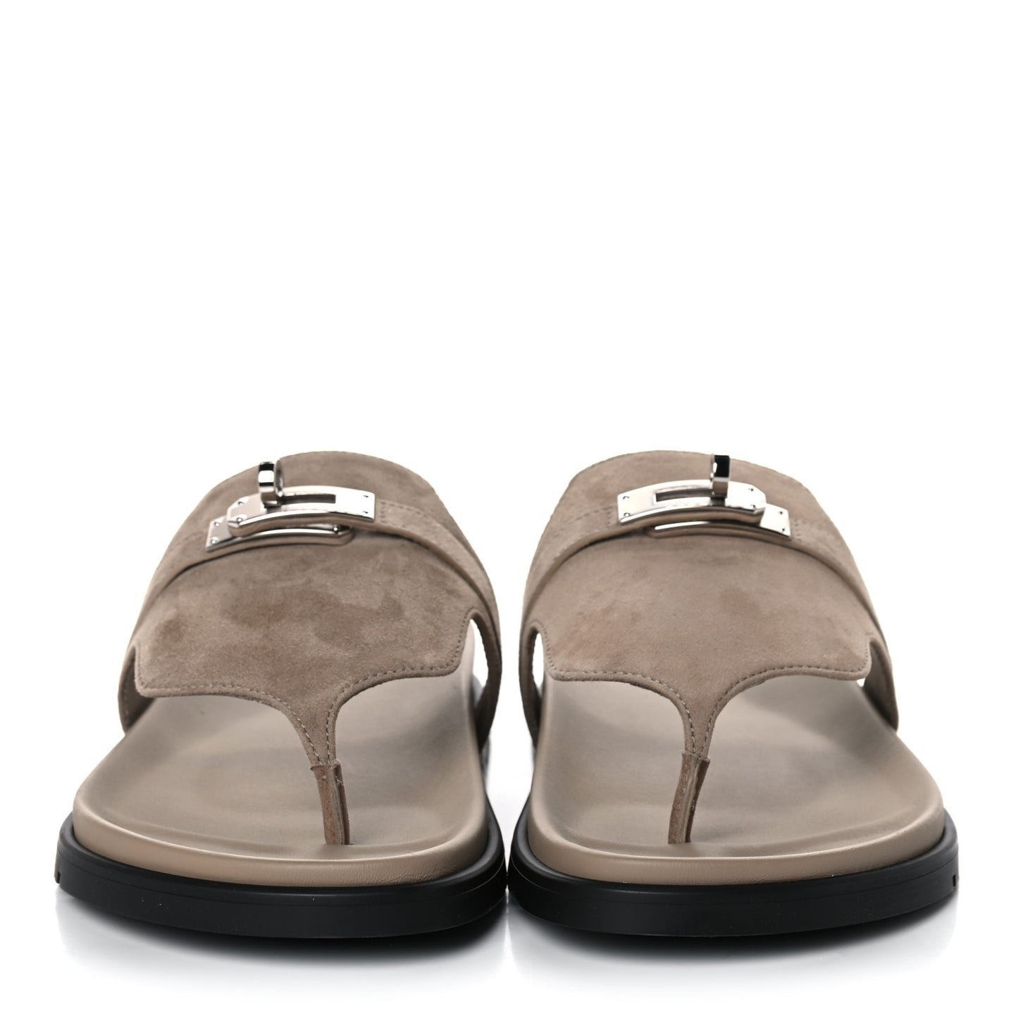Suede Goatskin Womens Empire Sandals 38 Beige Sable