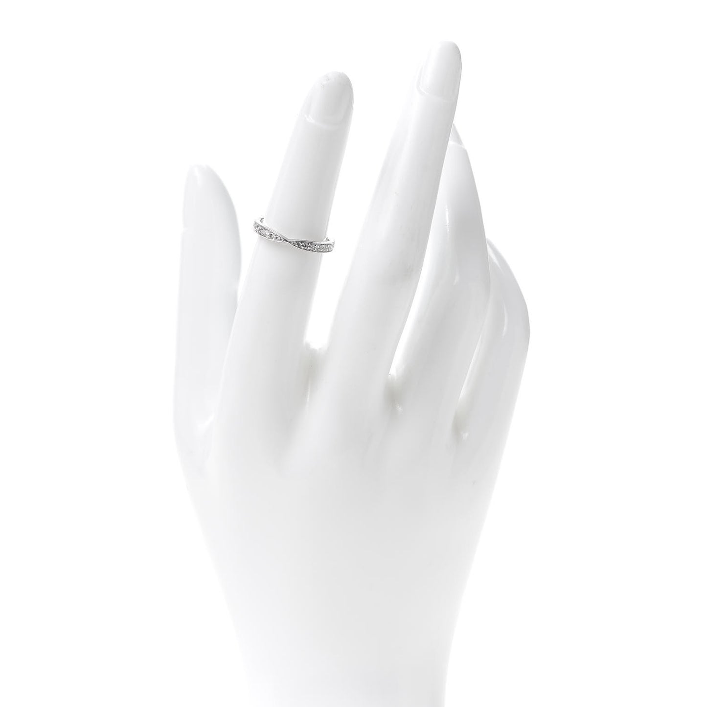 Platinum Diamond Harmony Bead-set Band Ring 49 5